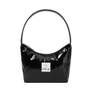 Emis New Enamel Hobo Bag Black