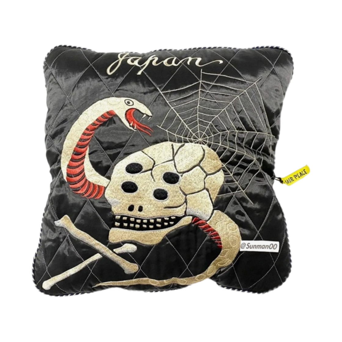 캐피탈 벨베틴 샴 레인 스컬 앤 스네이크 봄버 자켓 블랙(Kapital Velveteen Sham Rain Skull and Snake Bomber Jacket Black) - 4