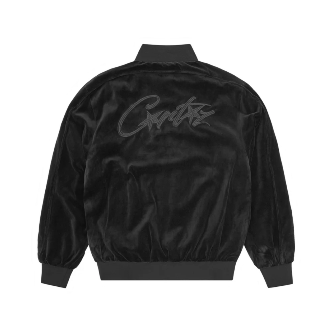 - Corteiz VVS Velour Jacket Triple Black