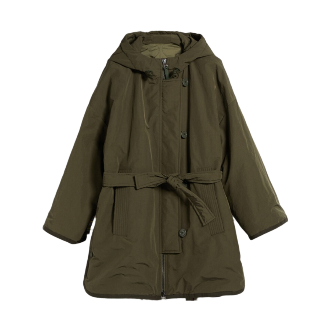 (W) 위켄드 막스마라 로레타 패디드 파카 샤워프루프 패브릭 카키((W) Weekend Max Mara Loretta Padded Parka In Showerproof Fabric Kaki) - 1