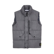 Stone Island G0423 Garment Dyed Crinkle Reps Recycled Nylon Down Vest Lead - 23FW