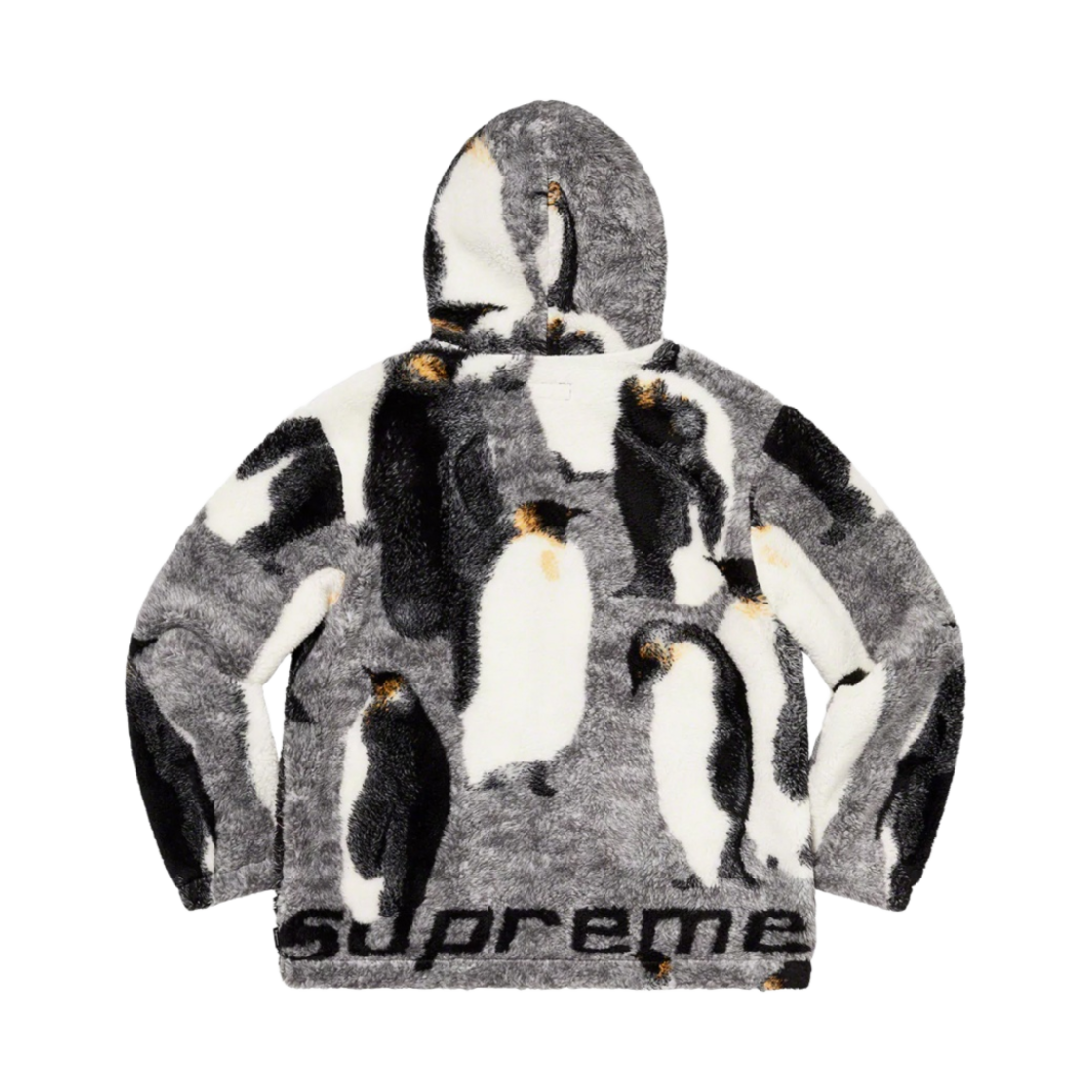슈프림 펭귄 후드 플리스 자켓 블랙 - 20FW(Supreme Penguins Hooded Fleece Jacket Black - 20FW) - 2