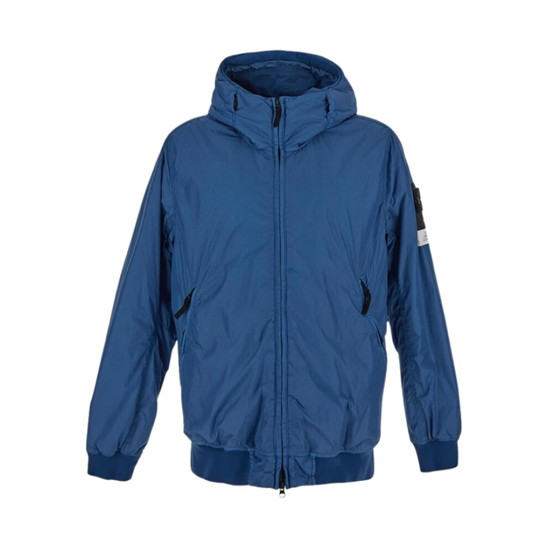 811540823-V0024 Stone Island 40823 Crinkle Reps Recycled Nylon Hooded Blouson Avio Blue - 24FW