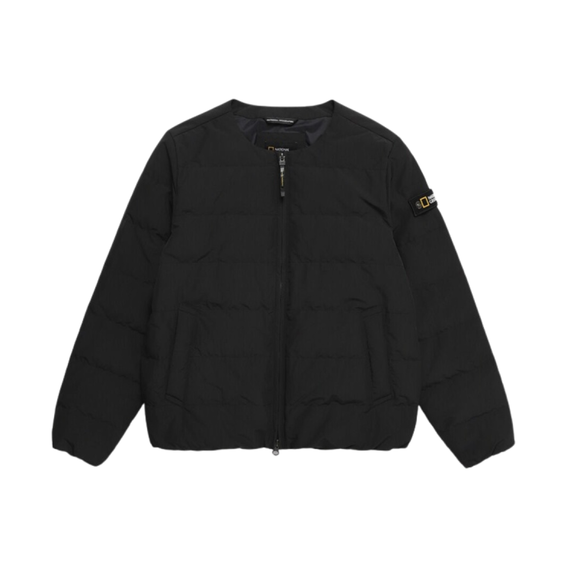 (W) 내셔널 지오그래픽 헤론 U 넥 라이트웨이트 구스 다운 점퍼 카본 블랙((W) National Geographic Heron U Neck Lightweight Goose Down Jumper Carbon Black)