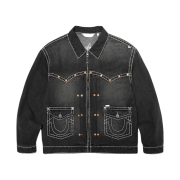 True Religion x Fetch Denim Jacket Black