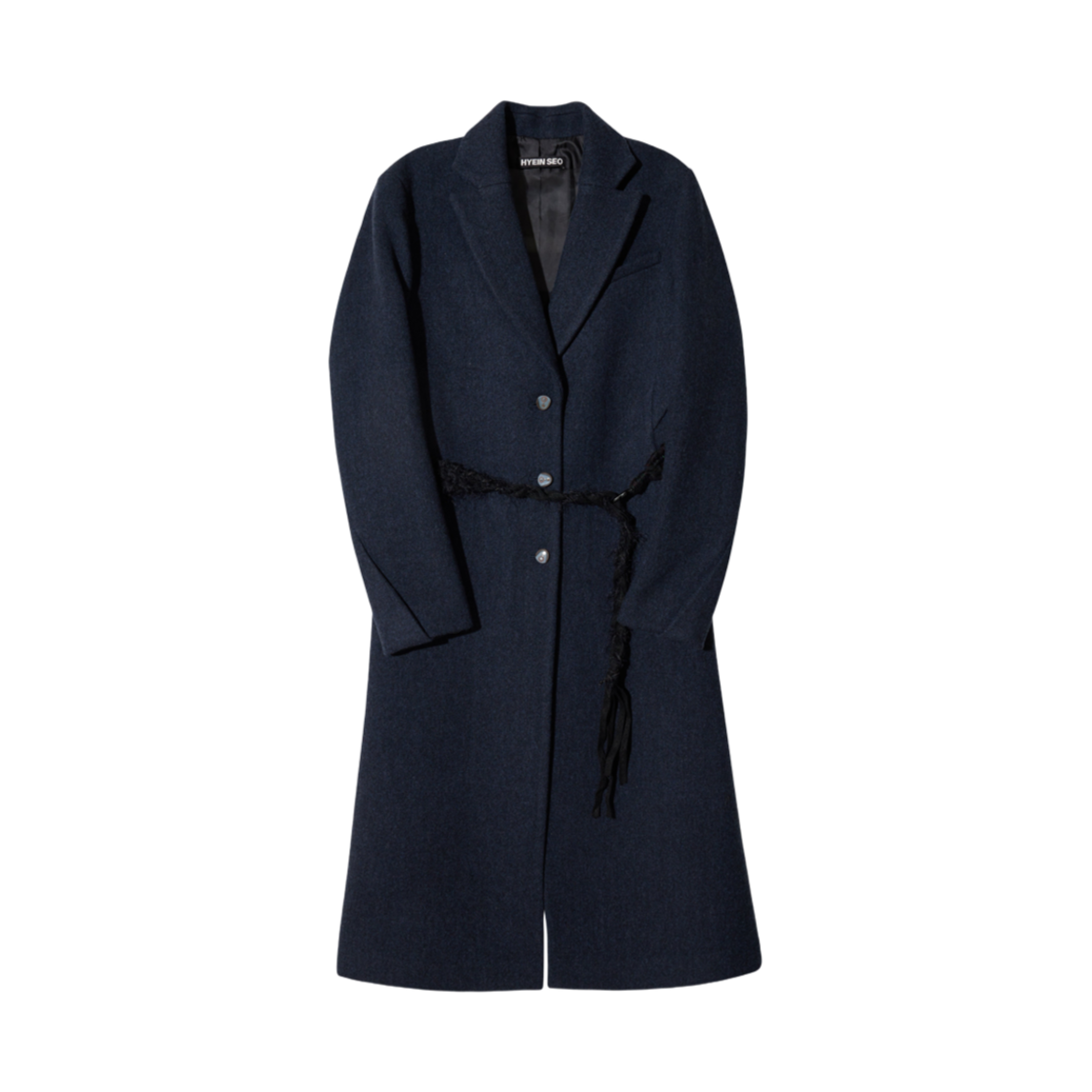- (W) Hyein Seo Ceramic Button Long Coat Navy