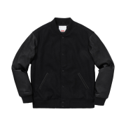 Supreme Motion Logo Varsity Jacket Black - 18FW