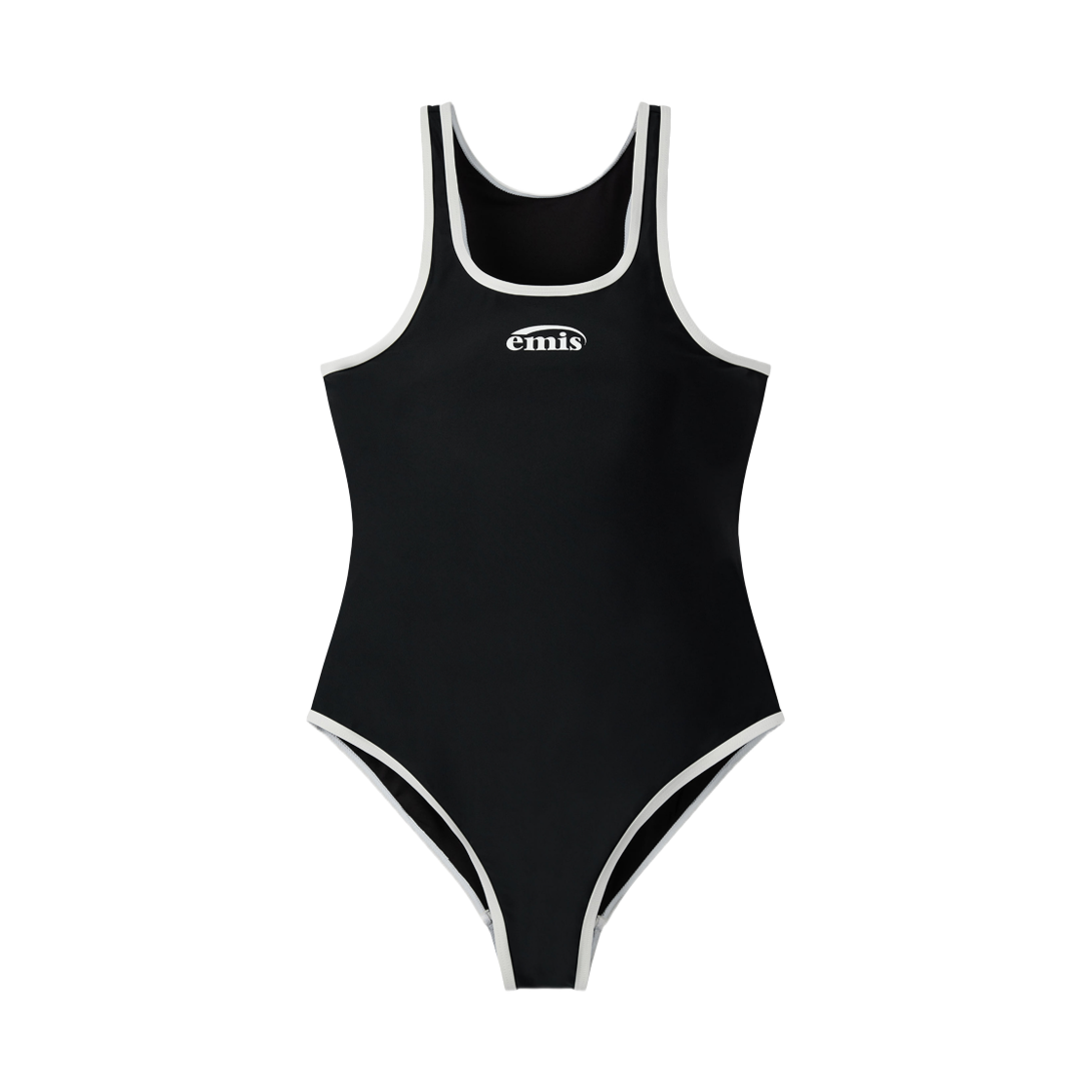 (W) 이미스 레이서백 스윔수트 블랙((W) Emis Racer Back Swimsuit Black)