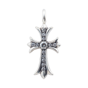 Hansroom Chrome Hearts Tiny Fat Cross Charm Pave Dia
