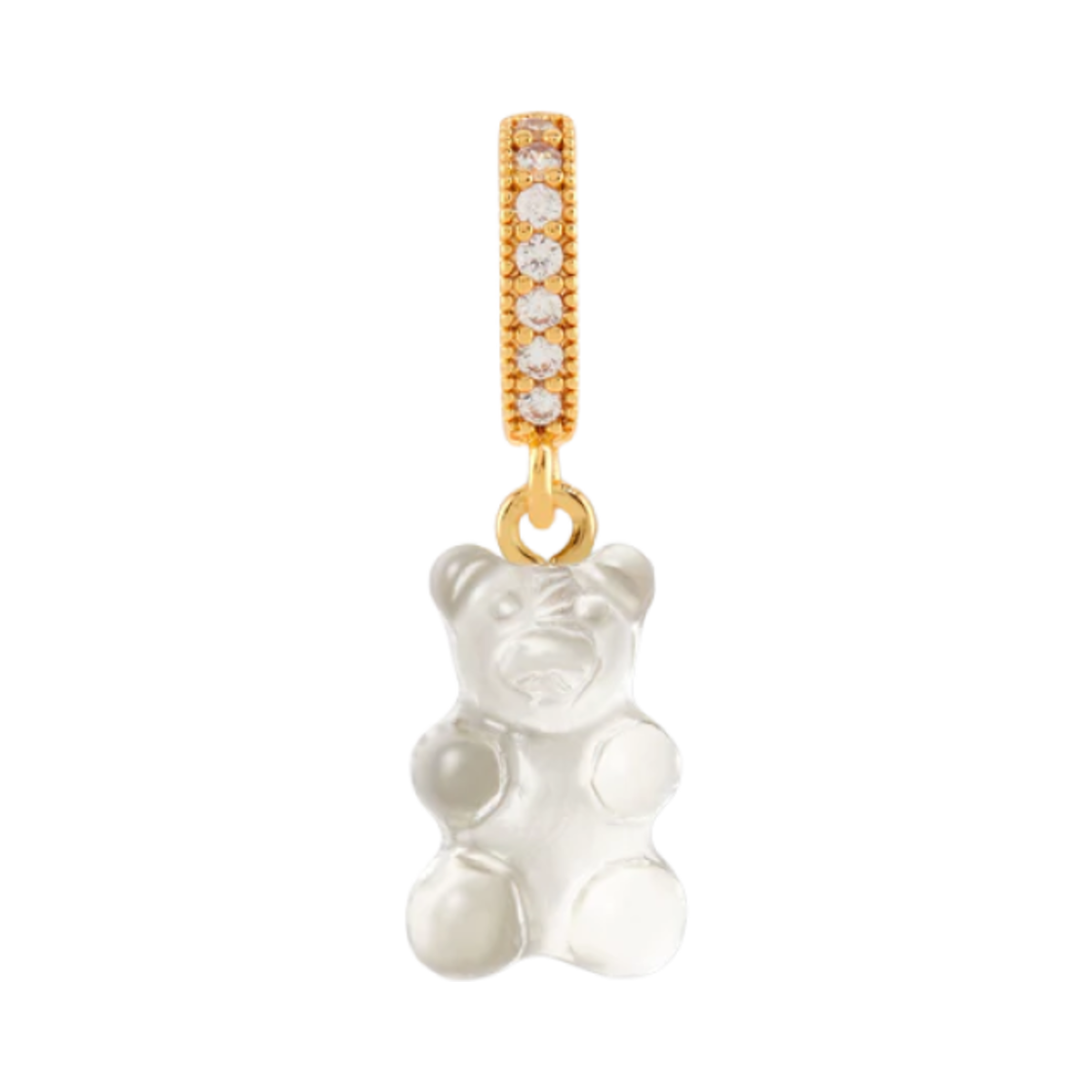 크리스탈 헤이즈 노스텔지아 베어 파베 커넥터 골드 아이스드(Crystal Haze Nostalgia Bear with Pave Connector Gold Iced)