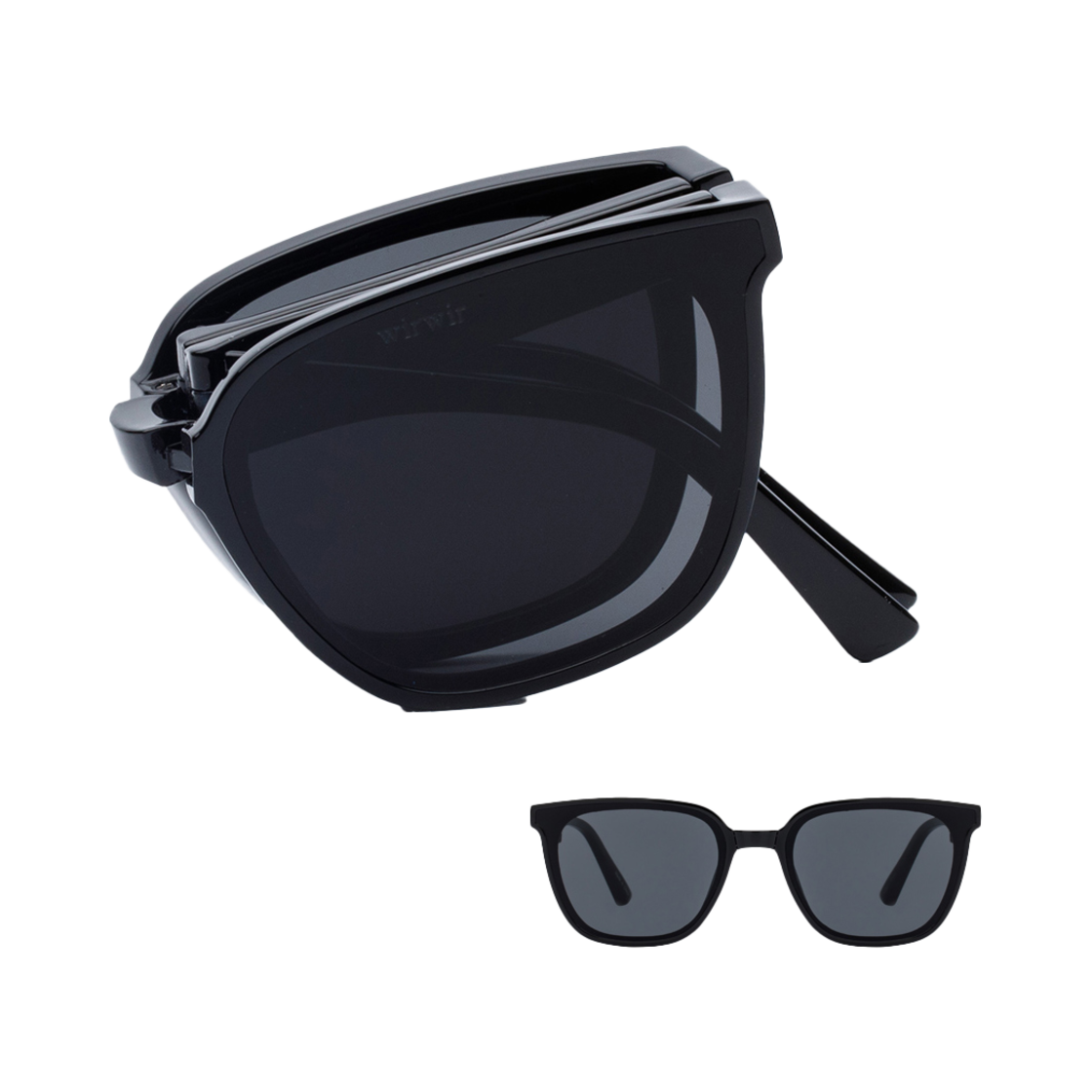 [예약 배송] 리끌로우 위르위르 선글라스 블랙([예약 배송] RECLOW Wirwir Sunglass Black)