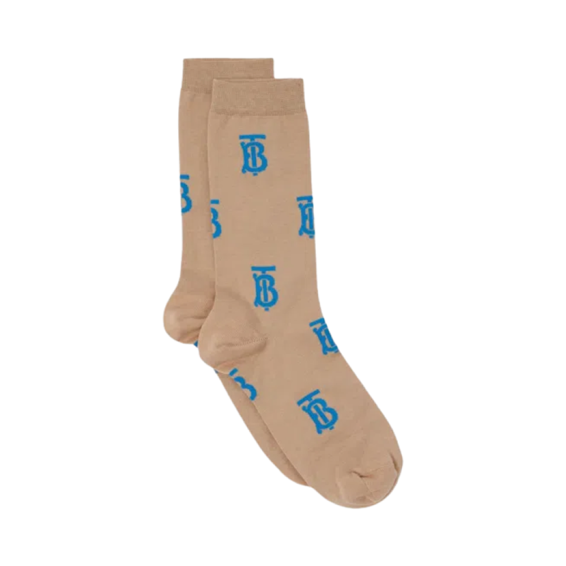 8066937 Burberry TB Logo Socks Beige