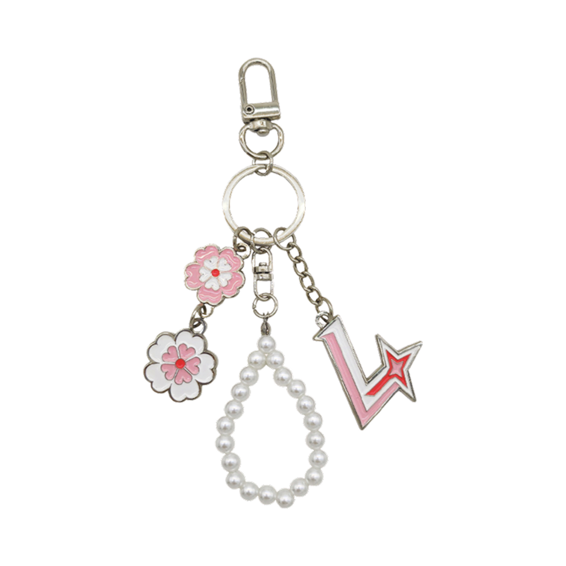 SSG 랜더스 벚꽃 에디션 금속 키링 핑크(SSG Landers Cherry Blossom Edition Metal Keyring Pink)