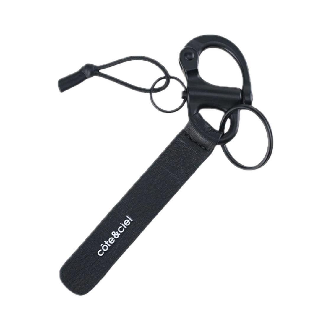 T1CWRCT19UAOBK0000 COTE&CIEL LetGo Leather Keychain (29066) - Black