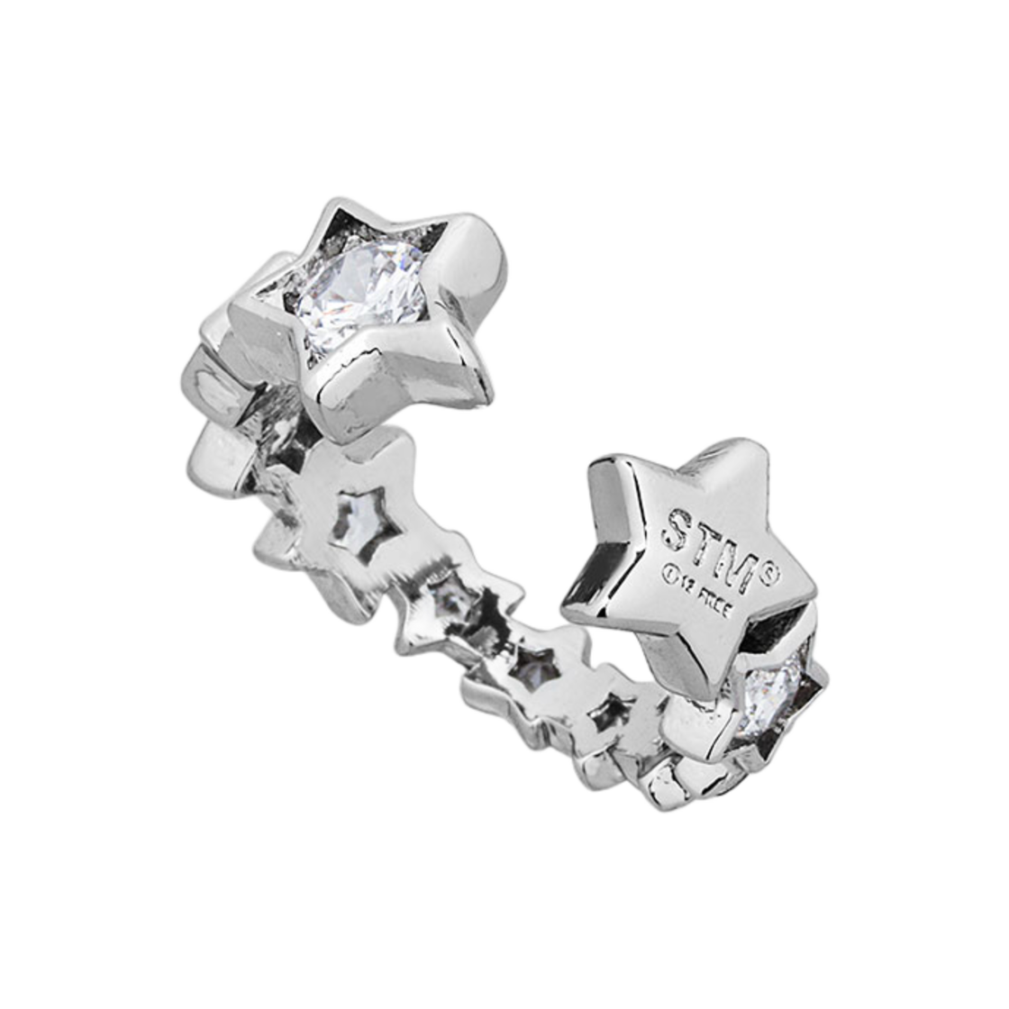 센티멍 넘버 559 스타 큐빅 링 실버