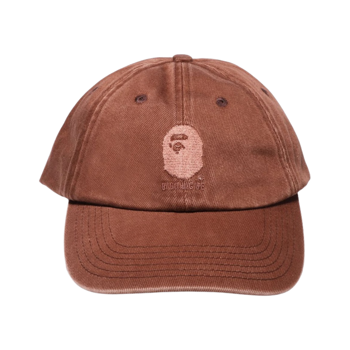 베이프 에이프 헤드 애시드 워시 로고 캡 브라운(BAPE Ape Head Acid Wash Logo Cap Brown) - 2