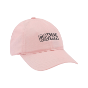 (W) Ganni Embroidered Logo Cap Sweet Lilac