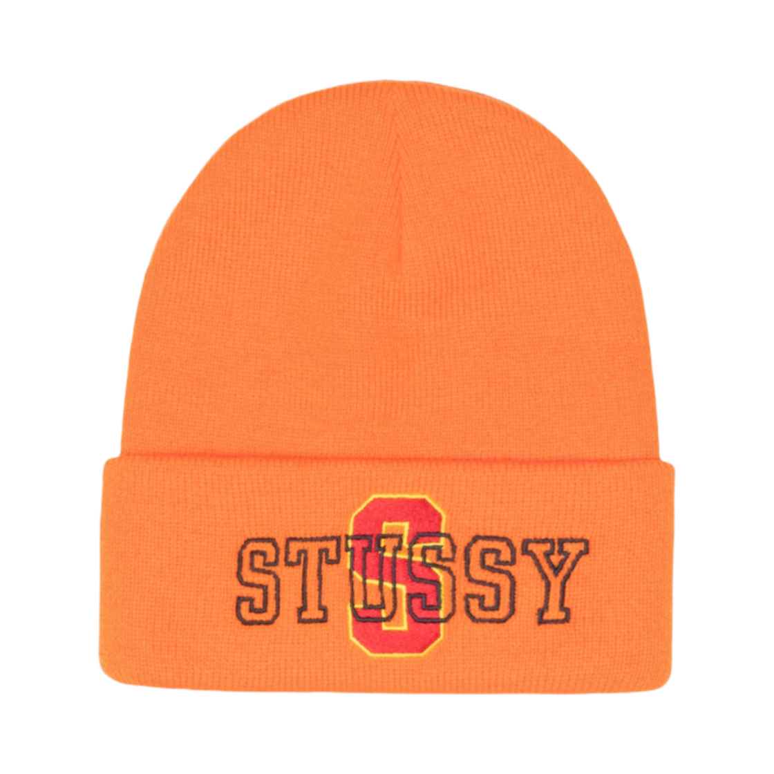 1321229 Stussy Varsity S Cuff Beanie Orange