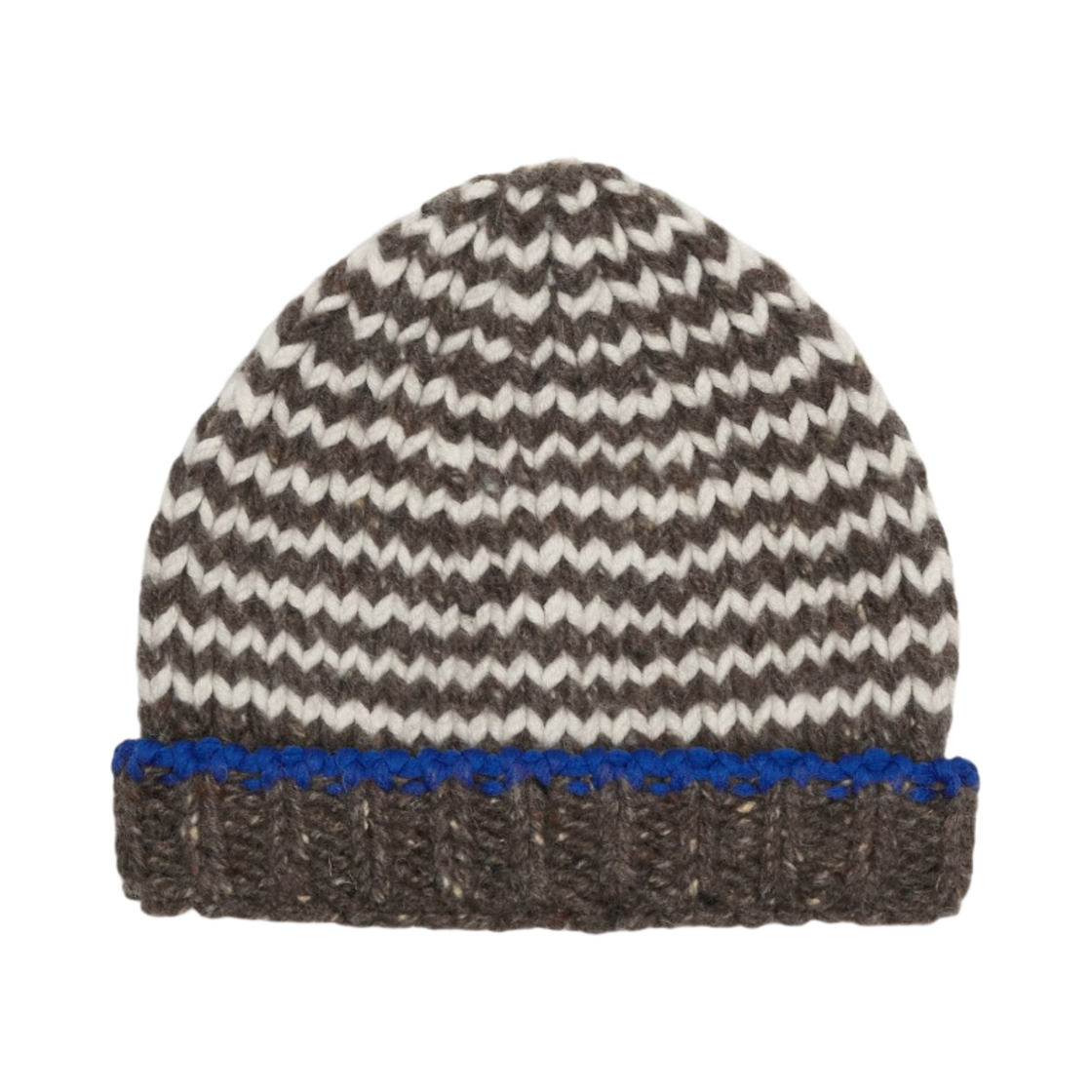 보테가 베네타 울 지그재그 비니 밀크위드 화이트(Bottega Veneta Wool Zig-Zag Beanie Milkweed White) - 1