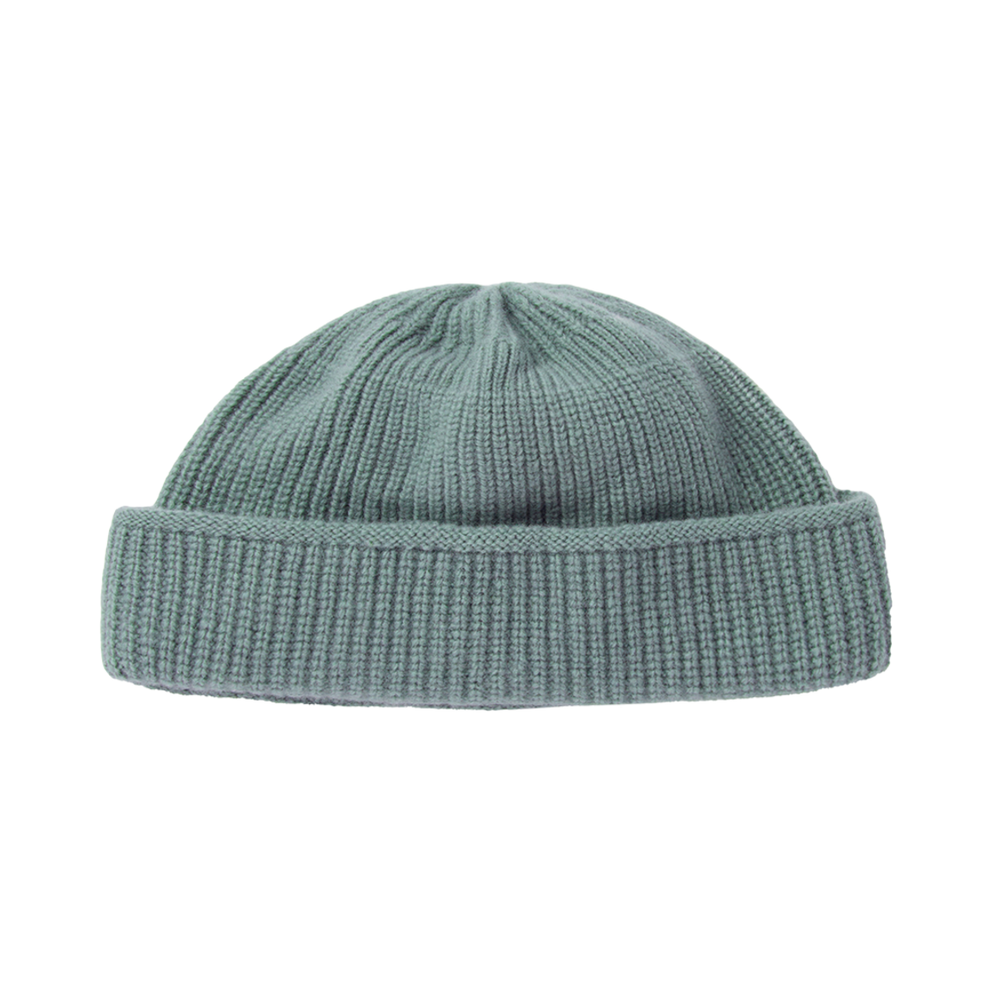 RML24FWMWGR Merino Wool Double Cuff Watchcap Moss Green