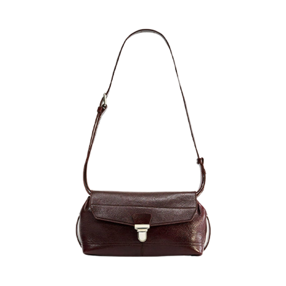 BG0084-LL0067-851 Lemaire Glossy Vegetable Leather Small Gear Bag Dark Eggplant