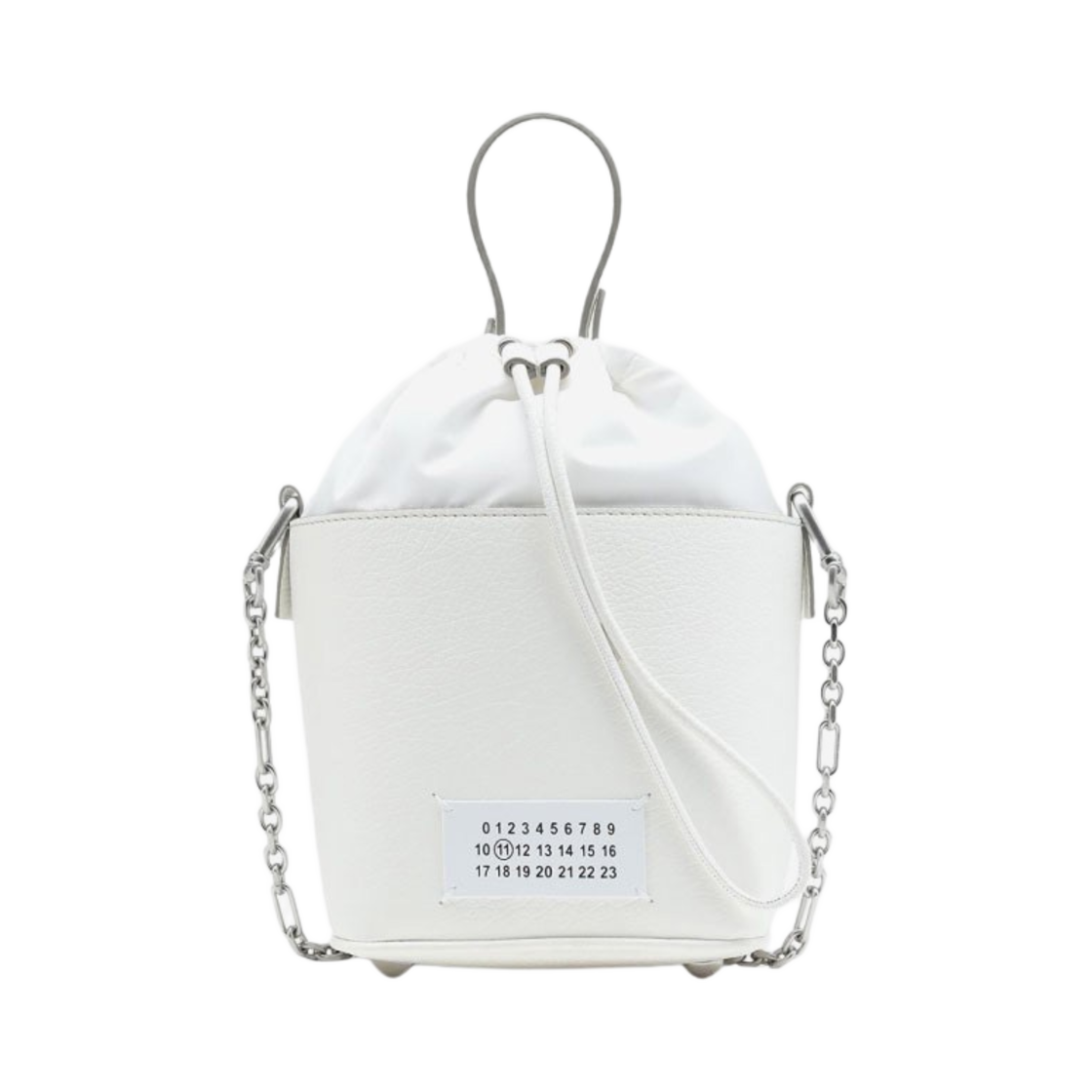 메종 마르지엘라 텍스쳐드 레더 버킷백 화이트(Maison Margiela Textured Leather Bucket Bag White) - 1