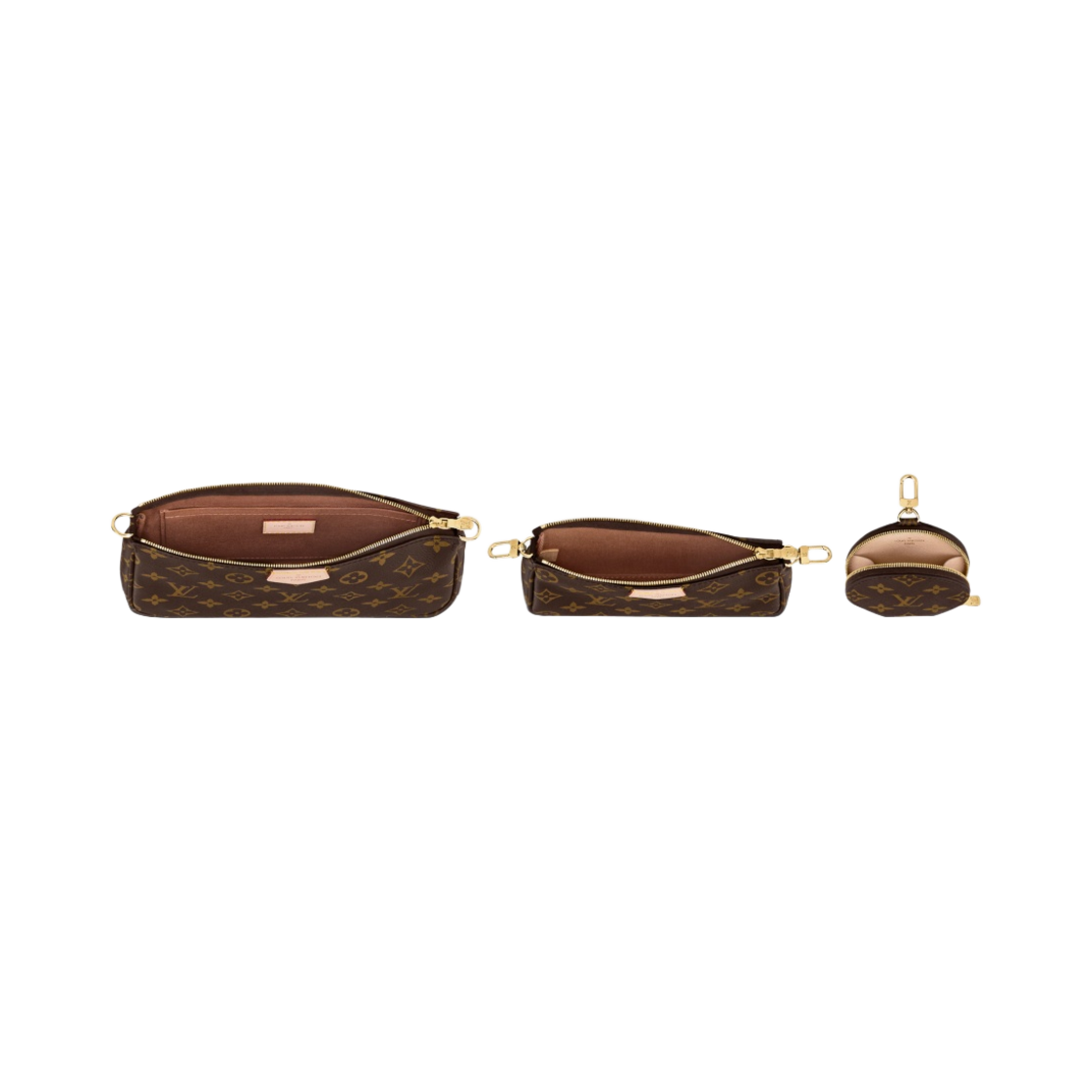 M44840 Louis Vuitton Multi Pochette Accessoires Monogram Light Pink - #2