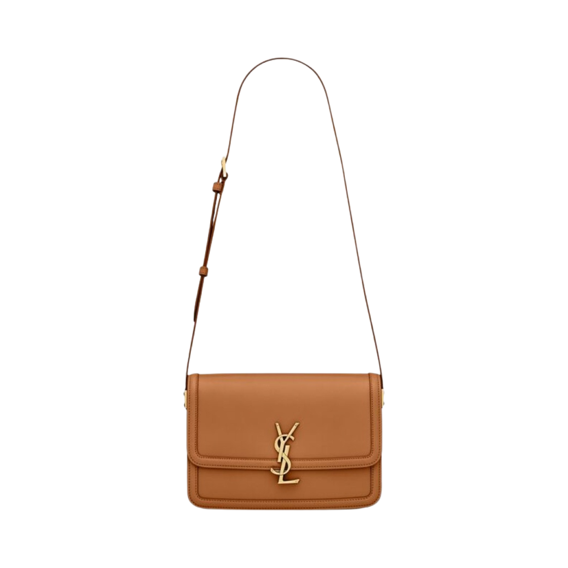 생로랑 솔페리노 미디움 사첼 박스 생로랑 레더 다크 허니(Saint Laurent Solferino Medium Satchel In Box Saint Laurent Leather Dark Honey) - 1