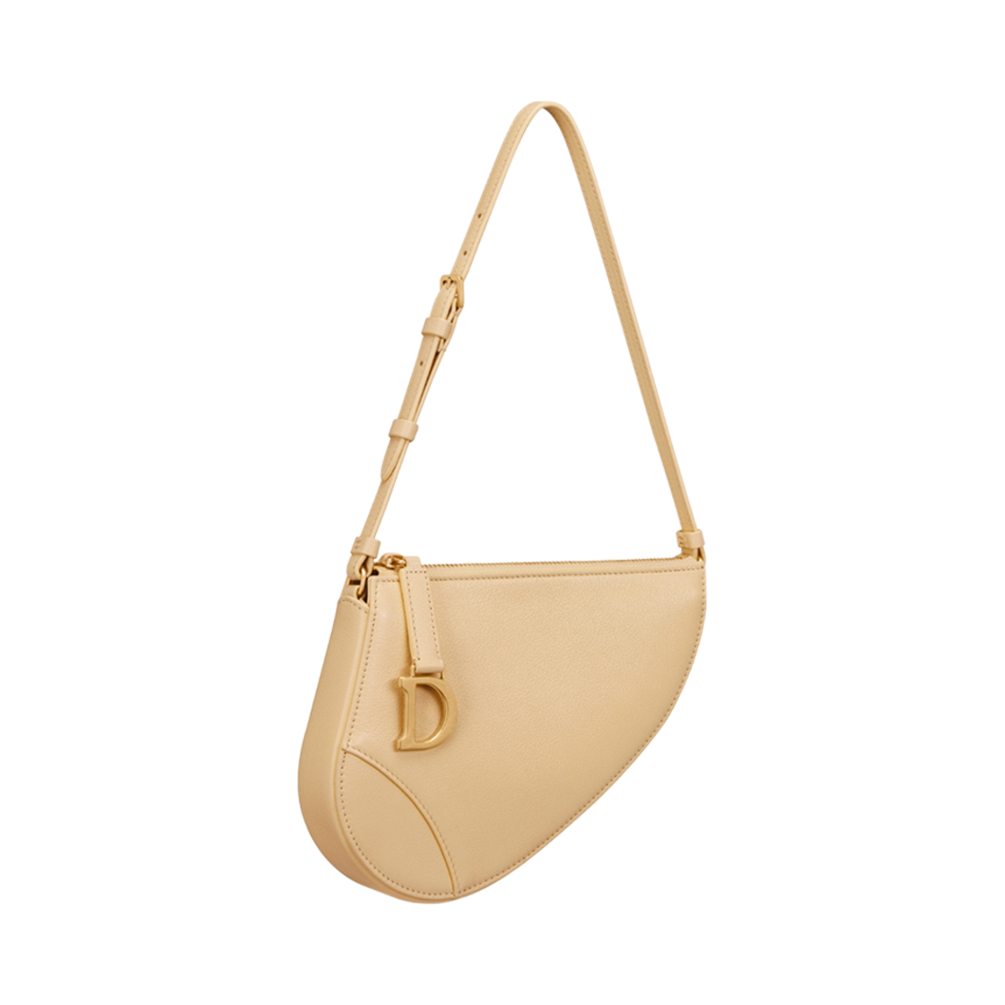 디올 새들 숄더 파우치 파스텔 옐로우 고트스킨(Dior Saddle Shoulder Pouch Pastel Yellow Goatskin) - 2