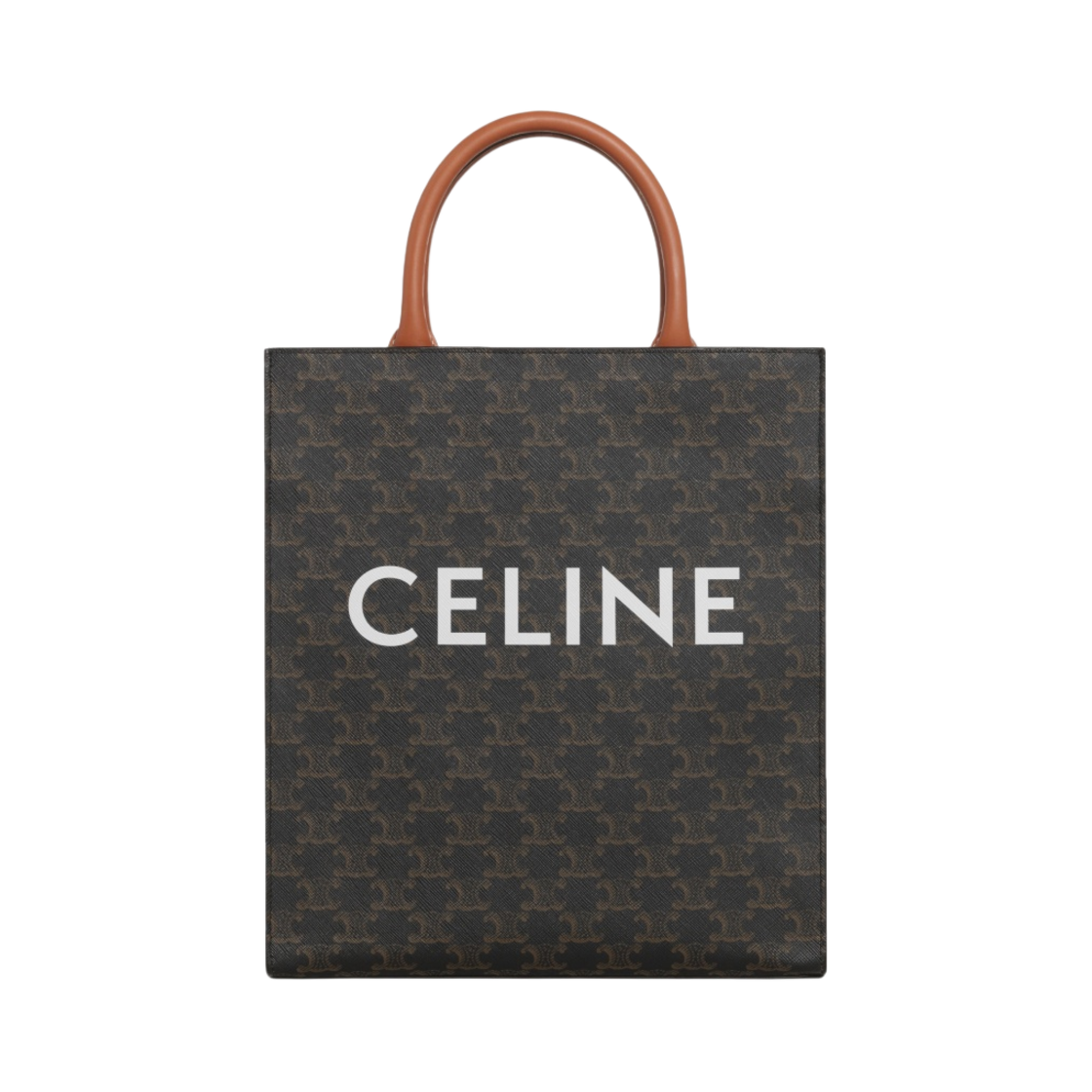 셀린느 스몰 카바스 버티컬 트리옹프 캔버스 카프스킨 탄(Celine Small Cabas Vertical in Triomphe Canvas Calfskin Tan)