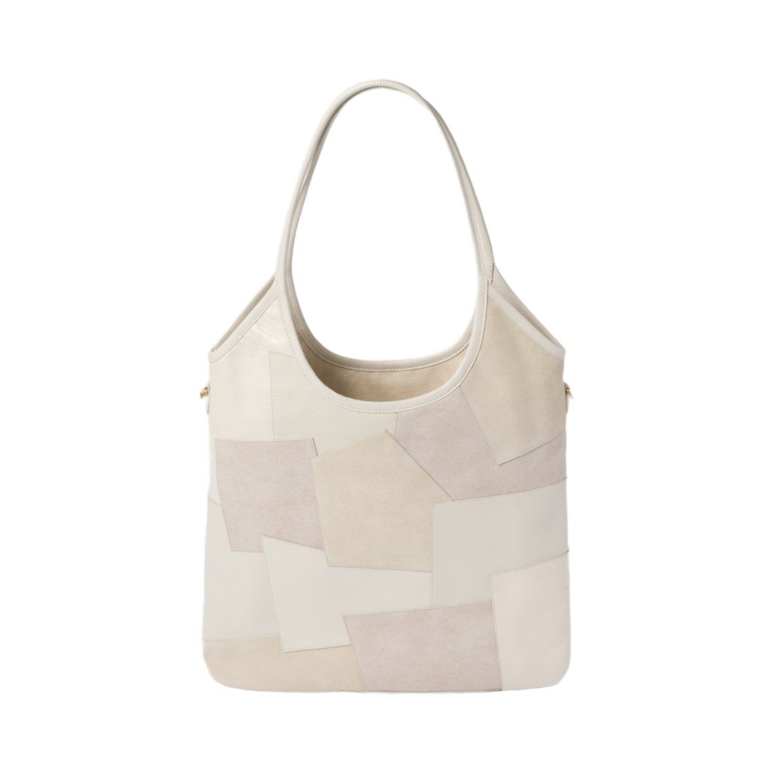 미우 미우 아이비 레더 패치워크 백 초크 화이트(Miu Miu Ivy Leather Patchwork Bag Chalk White) - 2