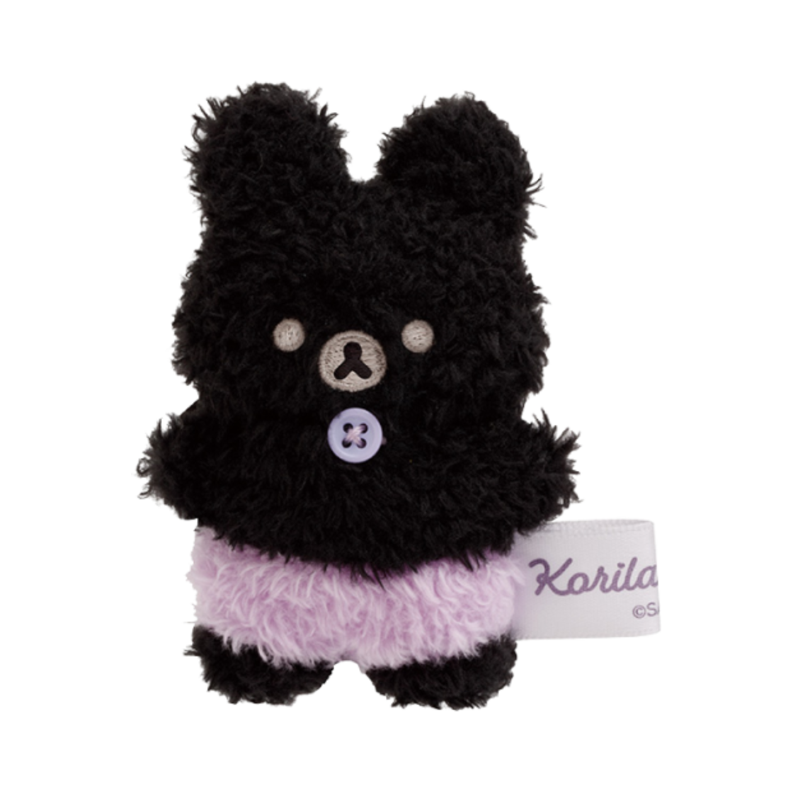산엑스 리락쿠마 작은 악마 기분 테노리 플러시 블랙 토끼(San-X Rilakkuma Little Devil Feeling Tenori Plush Black Bunny)