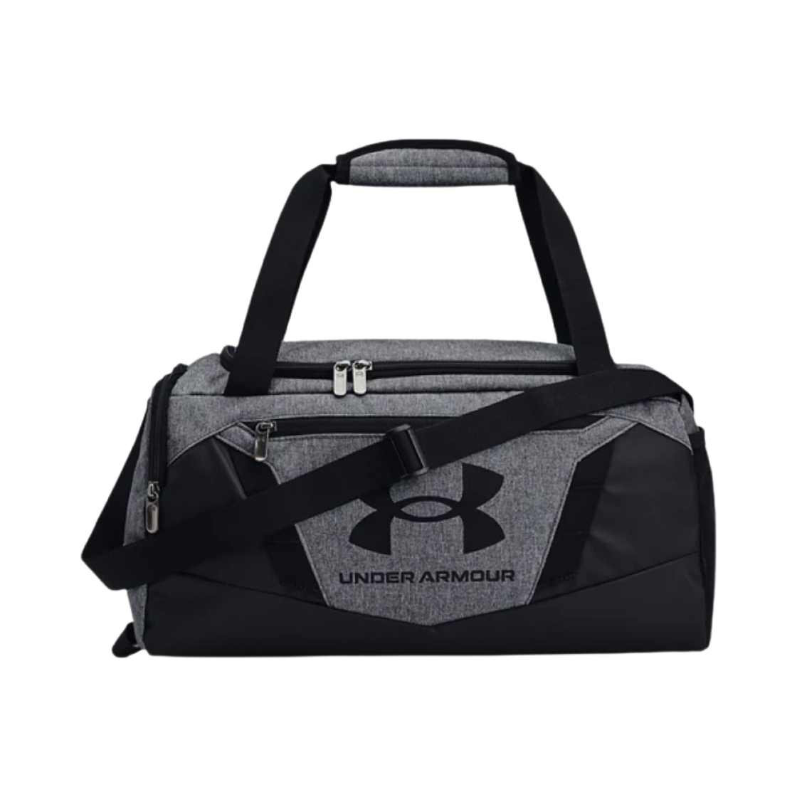 언더아머 언디나이어블 5.0 XS 더플백 피치 그레이 미디움 헤더 블랙(Under Armour Undeniable 5.0 XS Duffle Bag Pitch Gray Medium Heather Black)