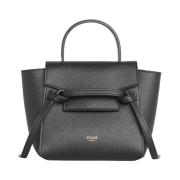 Celine Pico Belt Bag in Grained Calfskin Black