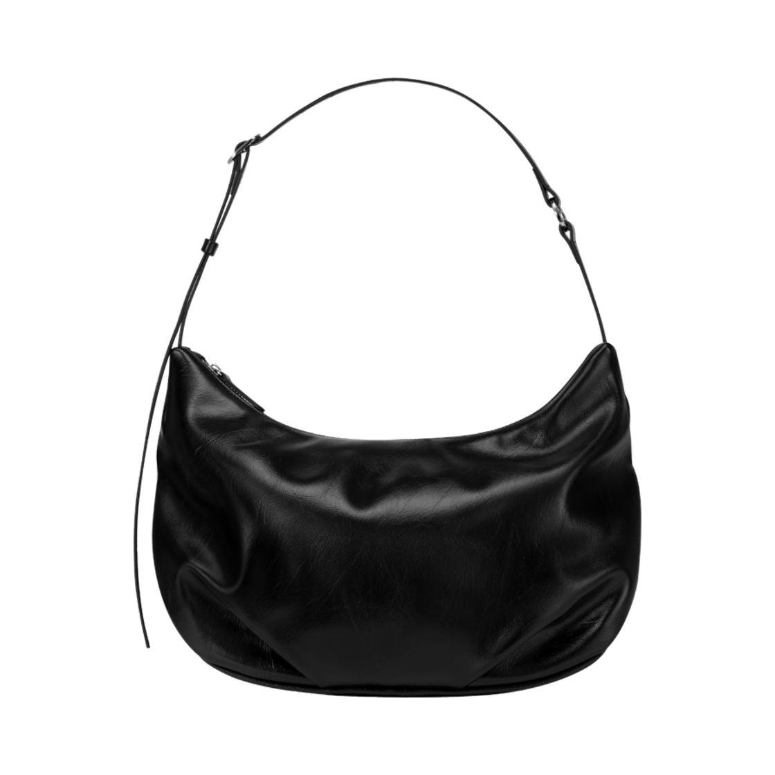 1110466 FINDKAPOOR Pillow Puffer Bag 30 Crinkled- Black