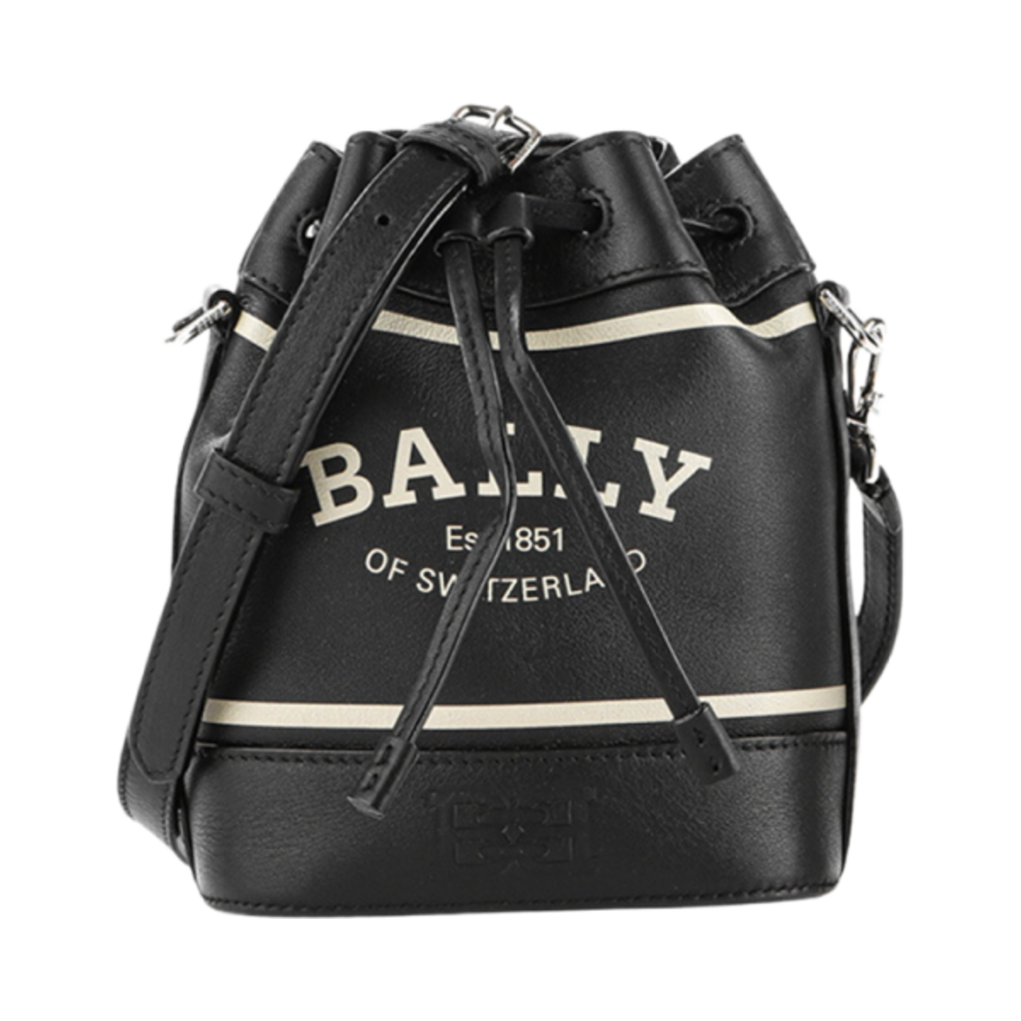 발리 클레오 패브릭 버킷백 블랙(Bally Cleoh Fabric Bucket Bag Black)
