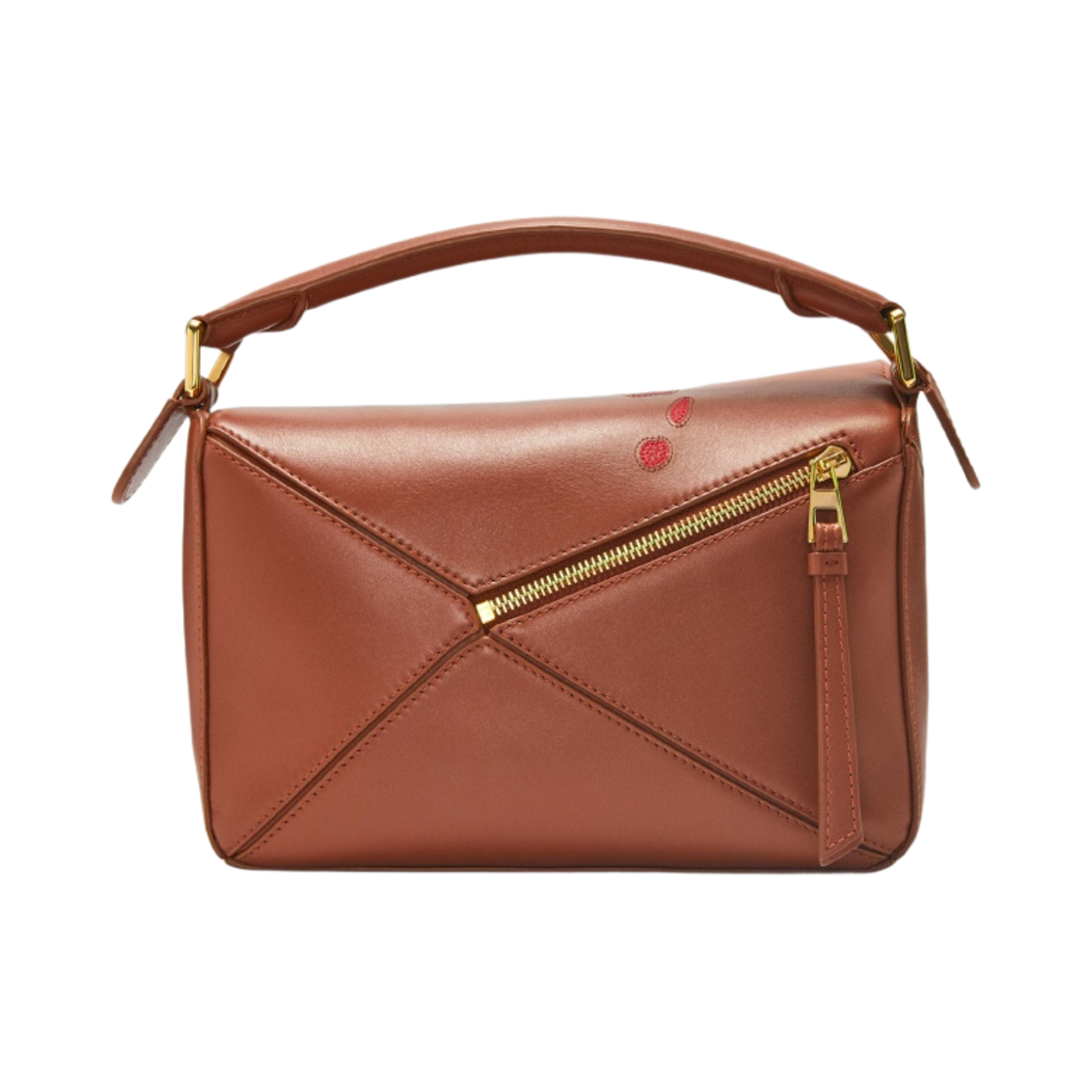 로에베 x 하울의 움직이는 성 캘시퍼 스몰 퍼즐백 사틴 카프스킨 러스트(Loewe x Howl's Moving Castle Calcifer Small Puzzle Bag in Satin Calfskin Rust) - 4