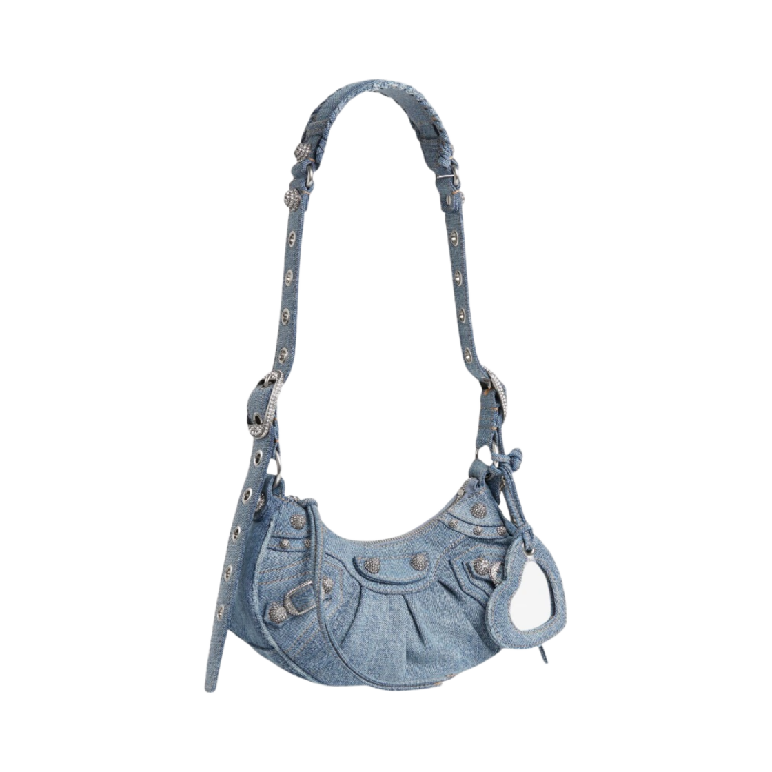 발렌시아가 르 카골 XS 숄더백 데님 블루(Balenciaga Le Cagole XS Shoulder Bag Denim Blue) - 2