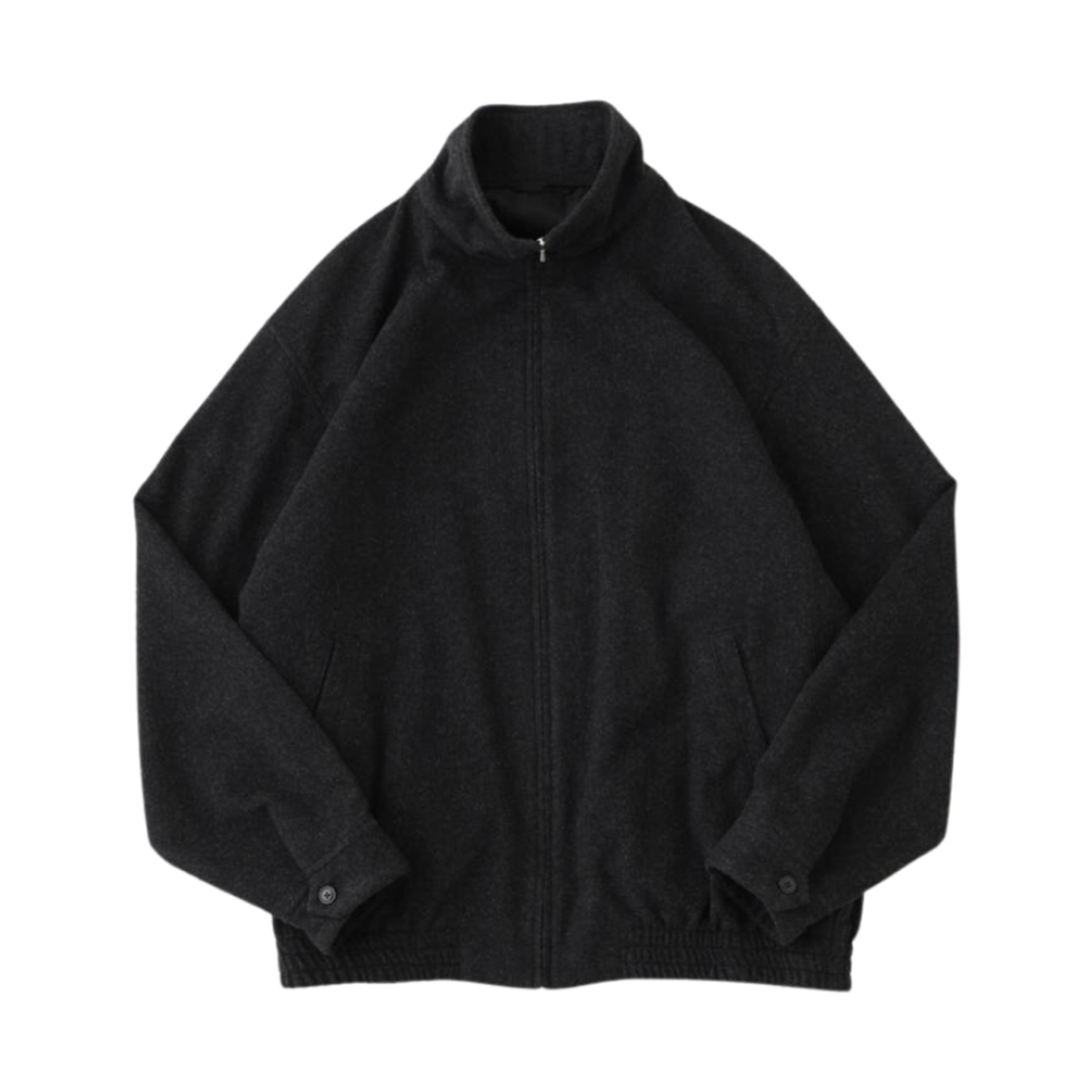 A03-01011 Comoli Cashmere Track Jacket Charcoal - 24AW