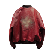 Undermycar Hommage Embraced The Fireworks Goatskin Blouson Red - 24FW