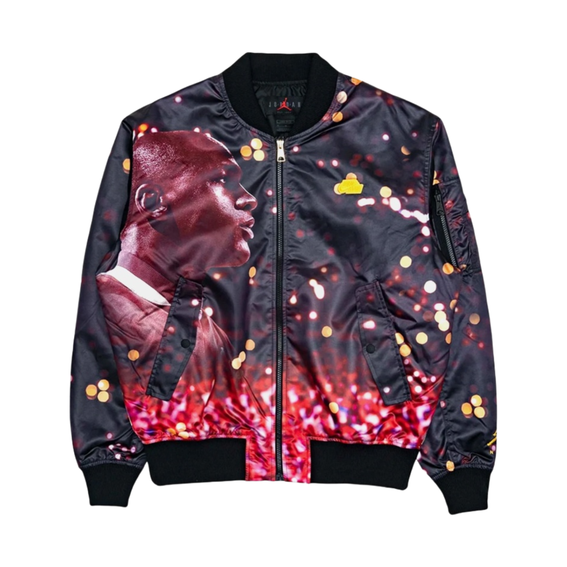 조던 점프맨 MA-1 자켓 블랙 아키오 브라운 - 아시아(Jordan Jumpman MA-1 Jacket Black Archaeo Brown - Asia) - 1