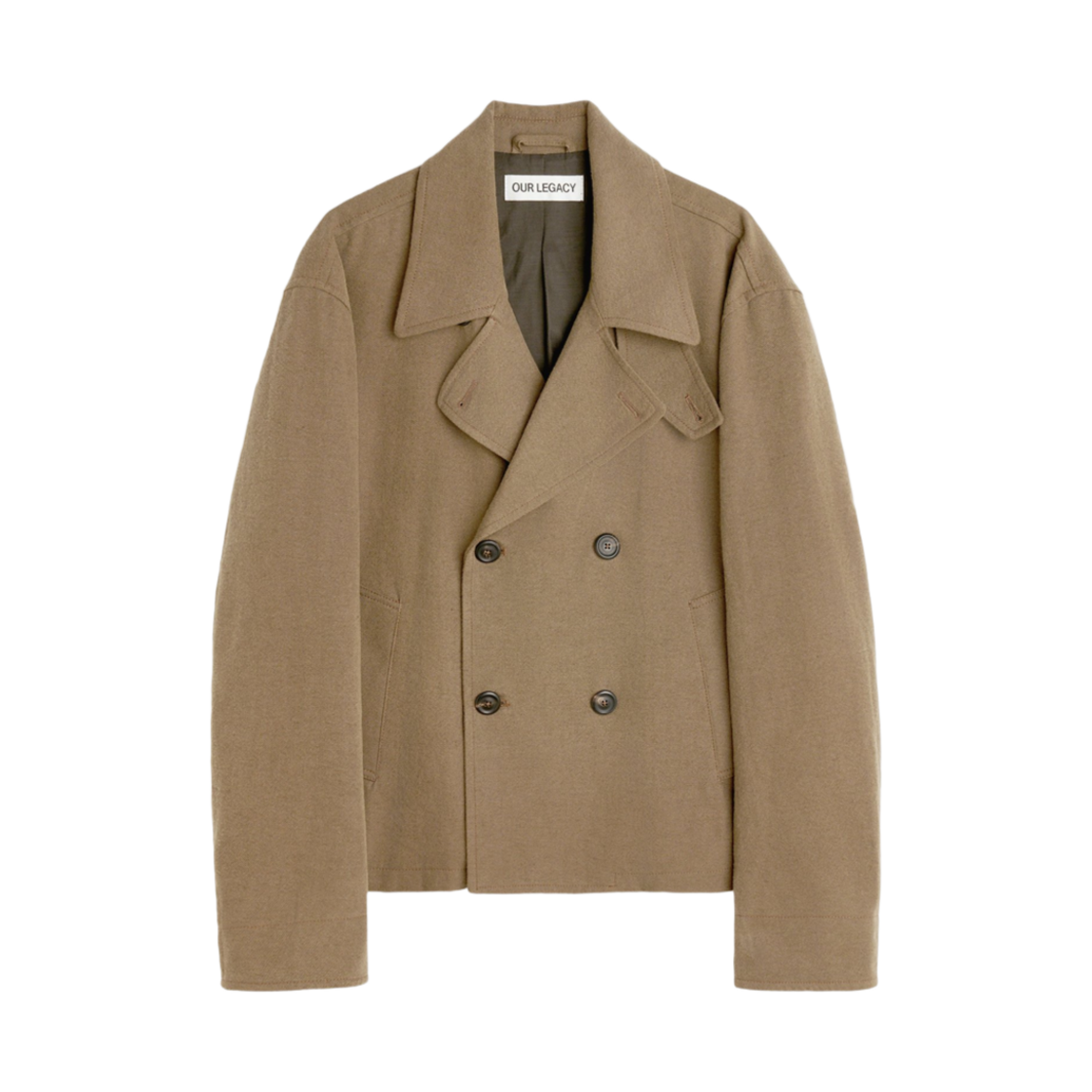M2251DT Our Legacy Dispatch Peacoat Tobacco Draping Canvas