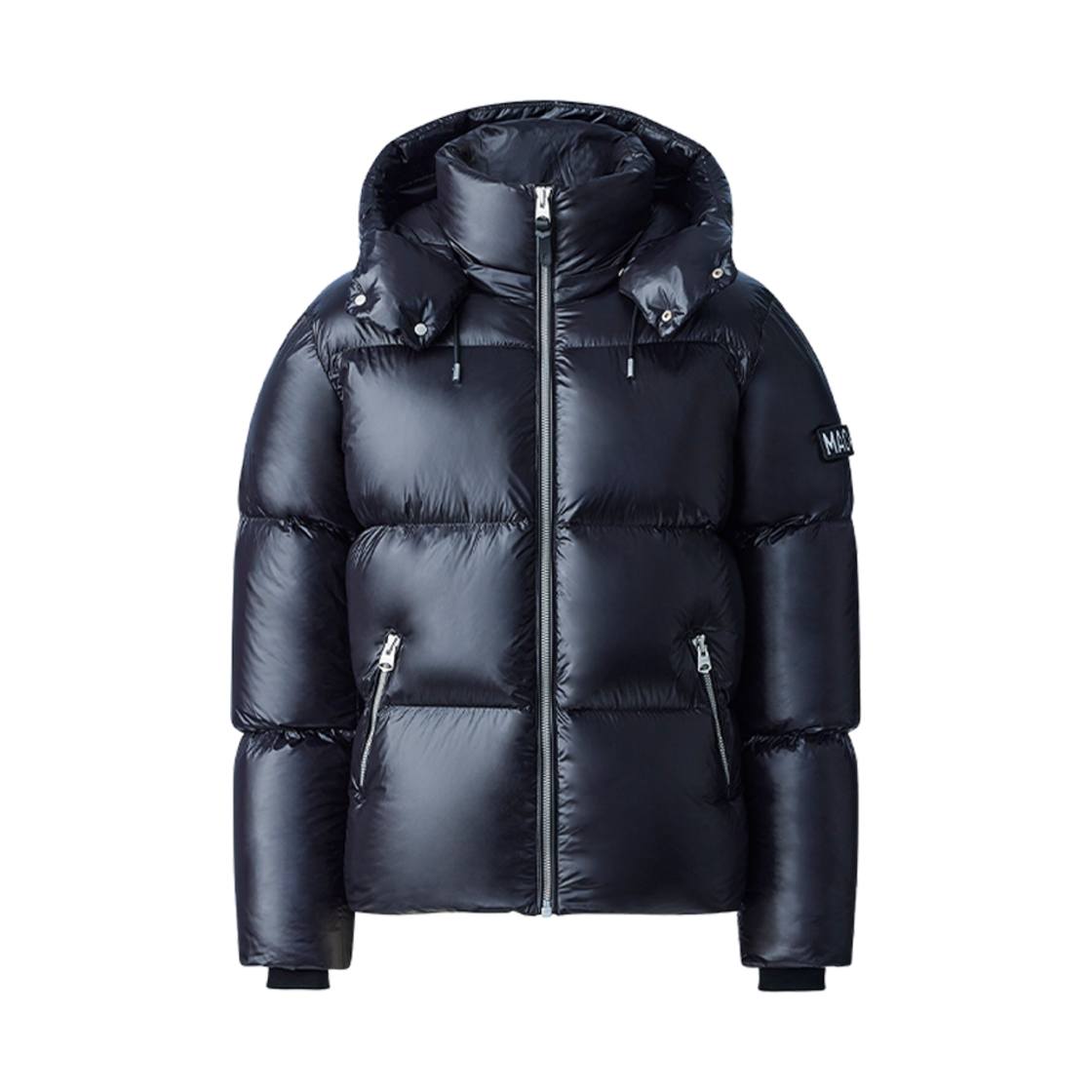 KENT-Z Mackage Kent-Z Lustrous Light Down Jacket With Hood Black