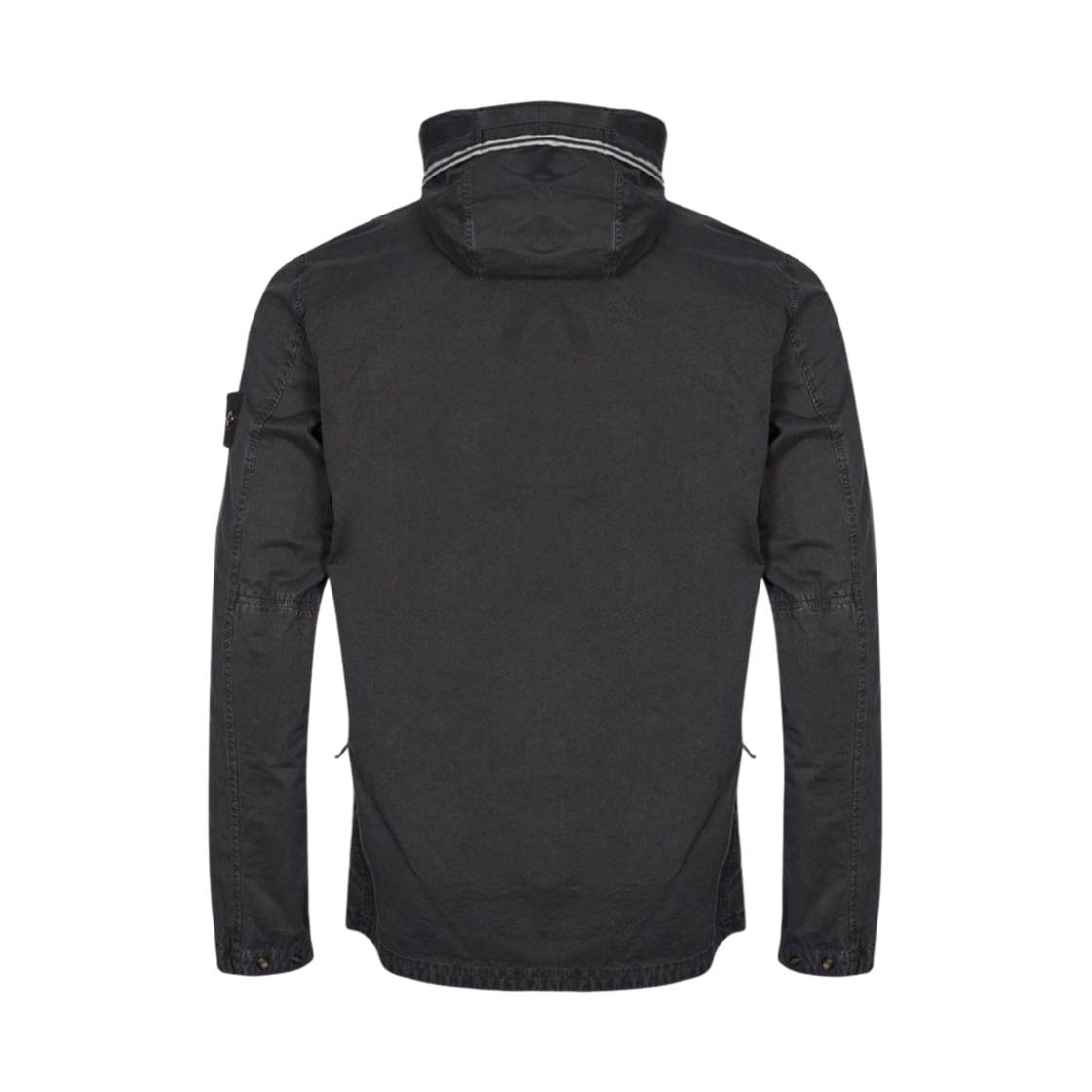스톤 아일랜드 114WN 브러쉬드 코튼 캔버스 후드 오버셔츠 네이비 블루 - 21FW(Stone Island 114WN Brushed Cotton Canvas Hooded Overshirt Navy Blue - 21FW) - 2