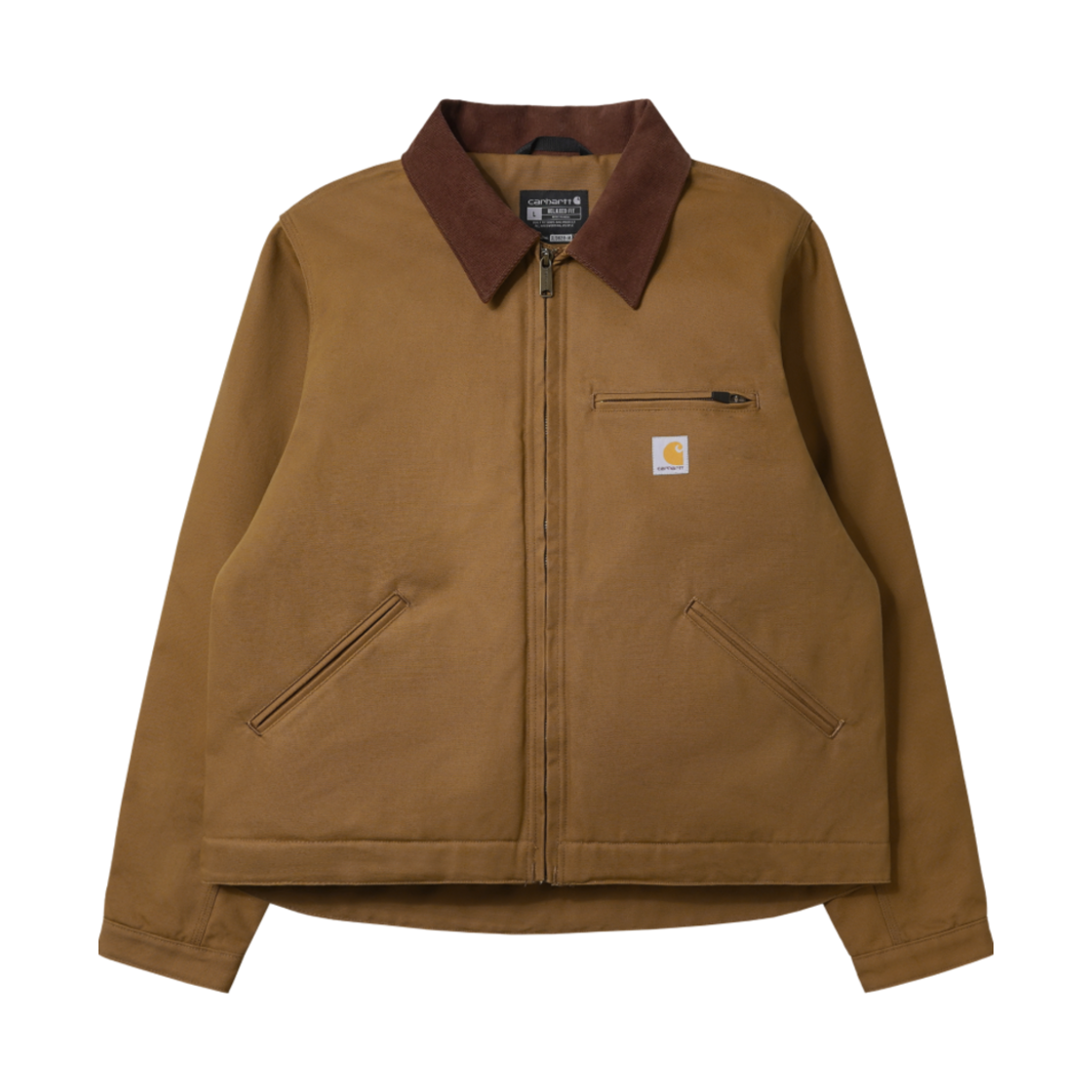 칼하트 블랭킷 라인드 릴렉스드 핏 레귤러 덕 디트로이트 자켓 칼하트 브라운(Carhartt Blanket Lined Relaxed Fit Regular Duck Detroit Jacket Carhartt Brown)