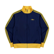 BORN TO WIN Track Line Jersey Jacket Navy