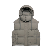 AMI Alexandre Mattiussi Sleeveless Down Jacket Mineral Grey