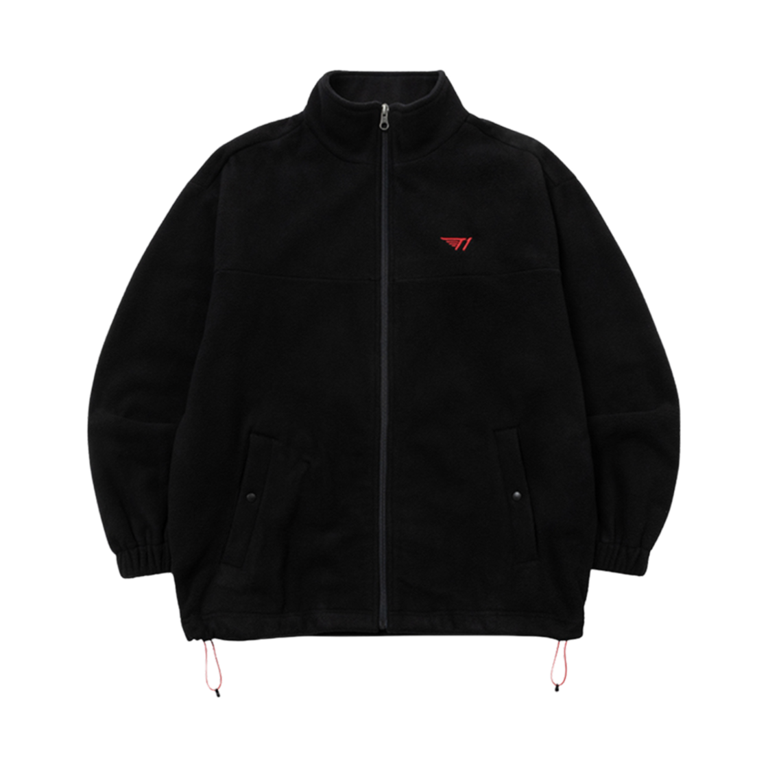 - T1 Logo Fleece Jacket Black