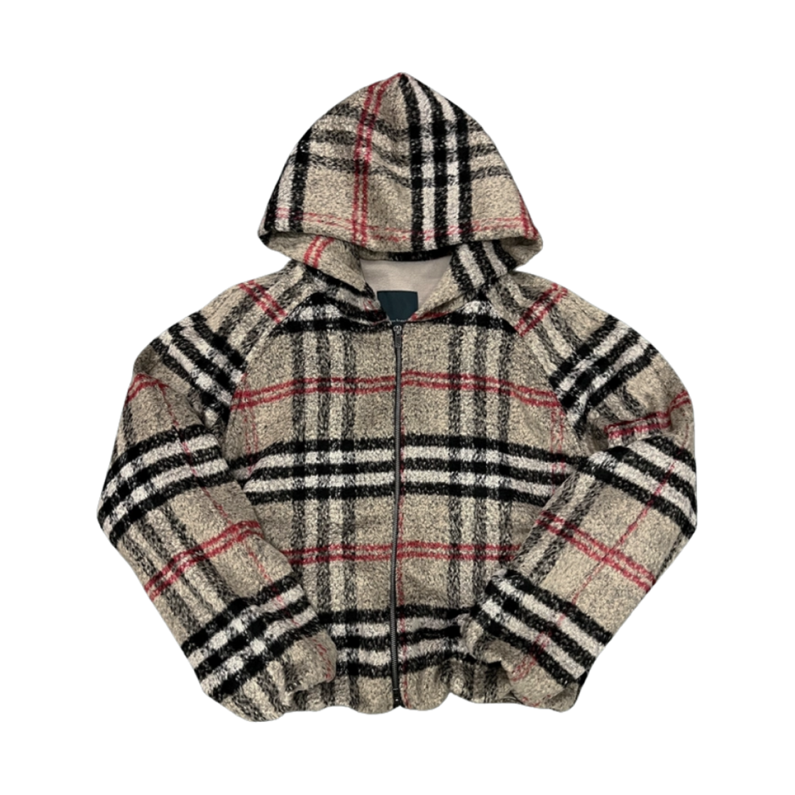 24FWUMCLHCF Undermycar London Heritage Check Fleece Hooded Jacket London Heritage Check - 24FW
