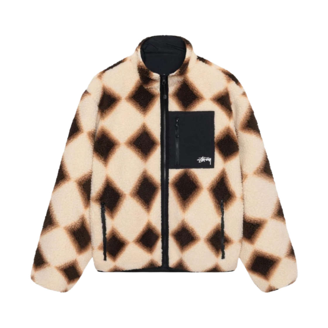 스투시 쉐르파 리버시블 자켓 탄(Stussy Sherpa Reversible Jacket Tan) - 1